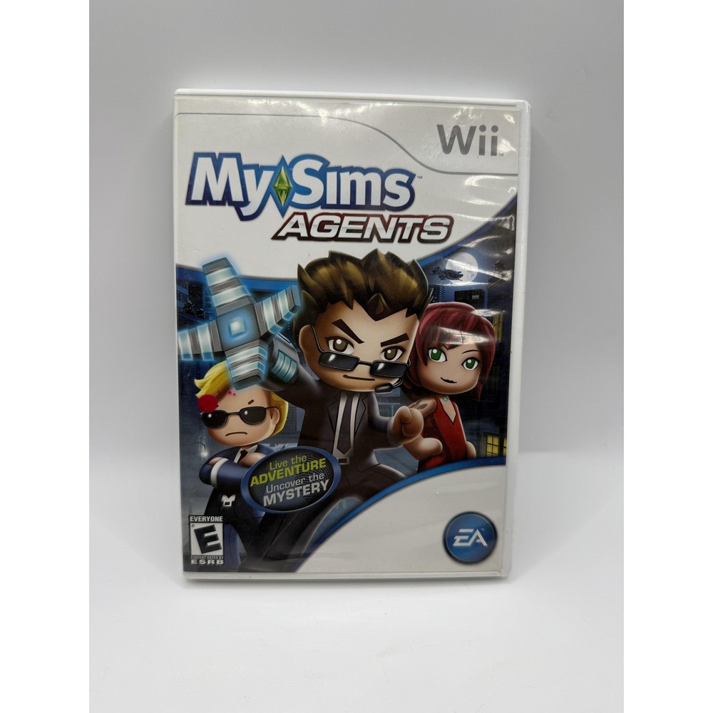 MySims Agents Nintendo Wii Game EA Complete CIB Tested E Everyone Kids Game